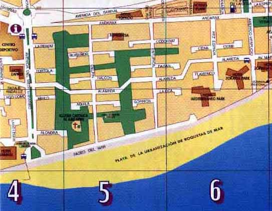 Street Map Of Roquetas De Mar