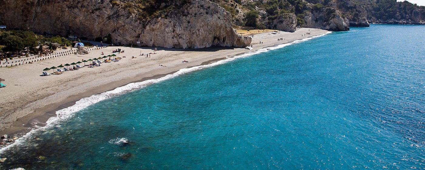 Nudist beach in Granada