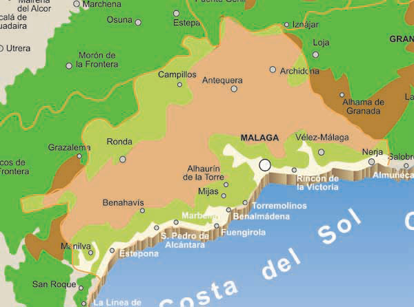 Malaga map